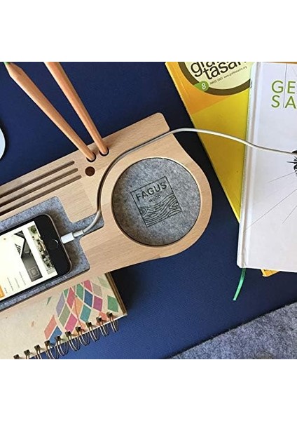 Ahşap Masa Üstü Organizer Şarj Yerli Telefon fiyatları