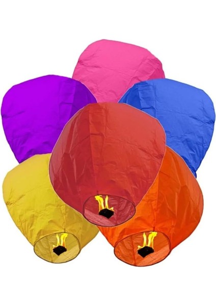 Gece Gökyüzü Dilek Dilek Balonu Büyük Uçan Romantik 3 Adet