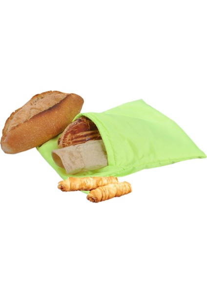 Mikrodalga Ekmek Gözleme Poğaça Börek Pizza Lavaş Bazlama Isıtma Torbası Pratik Çözümler Pratik Isıtma Yeşil Renk