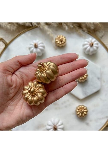 Aspen Fall Mini Kabak Masa Kartı Tutucu (6 Adet), Şükran Günü Masa Dekorasyonu, Temalı Düğünler, Gelin Için Mükemmel fiyatları