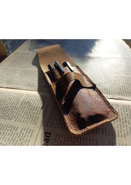 Gerçek Deri Özel Kalemleriniz Için Kalemlik ( 2*3 Kalem Için ) 27 cm \ 6 cm NLU74 fiyatları