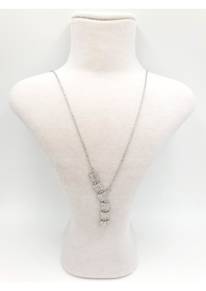 Zirkon Taşlı Altın Renk Kelebek Kolye 🦋 modelleri