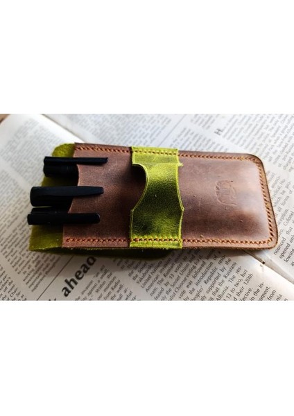 Gerçek Deri Özel Kalemleriniz Için Kalemlik ( 2*3 Kalem Için ) 27 cm \ 6 cm NLU94 modelleri