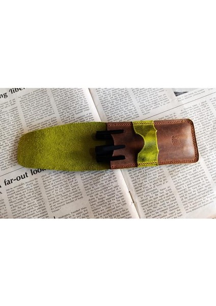 Gerçek Deri Özel Kalemleriniz Için Kalemlik ( 2*3 Kalem Için ) 27 cm \ 6 cm NLU94 indirimleri