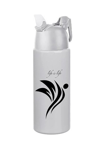 Kilitlenebilen Matara Güvenlikli Suluk Sporcu Matarası Spor Su Şişesi Içecek Şişesi 700ML (5148)