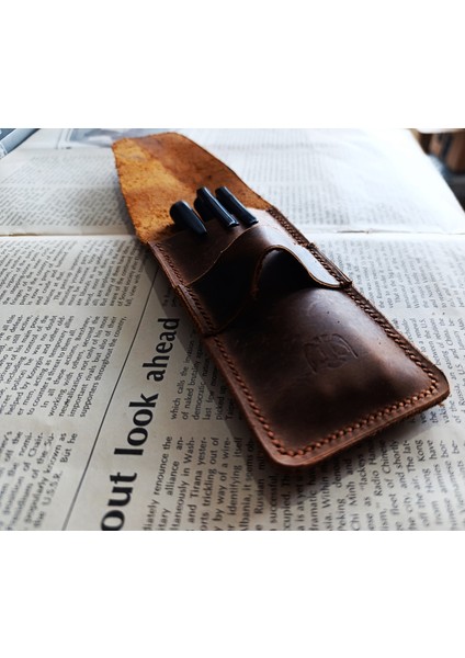 Gerçek Deri Özel Kalemleriniz Için Kalemlik ( 2*3 Kalem Için ) 27 cm \ 6 cm NLU89 fiyatları