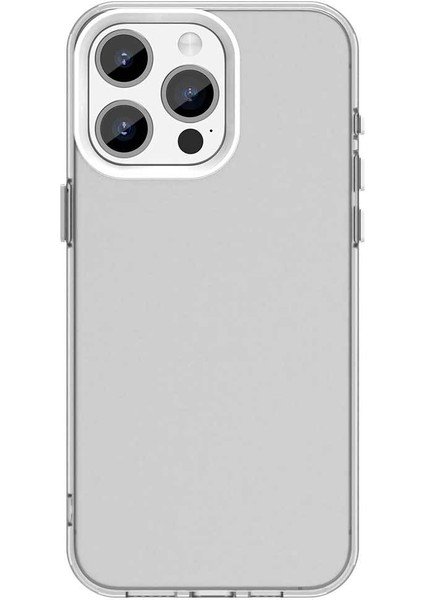 Iphone 15 Pro Max Uyumlu Kılıf Sararmaz Leke Tutmaz Buzlu Mat Renkli Soft Transparan Silikon Kapak