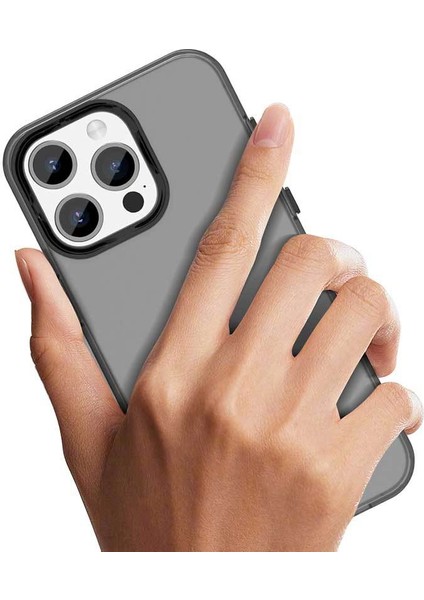 Iphone 15 Pro Max Uyumlu Kılıf Sararmaz Leke Tutmaz Buzlu Mat Renkli Soft Transparan Silikon Kapak fiyatları