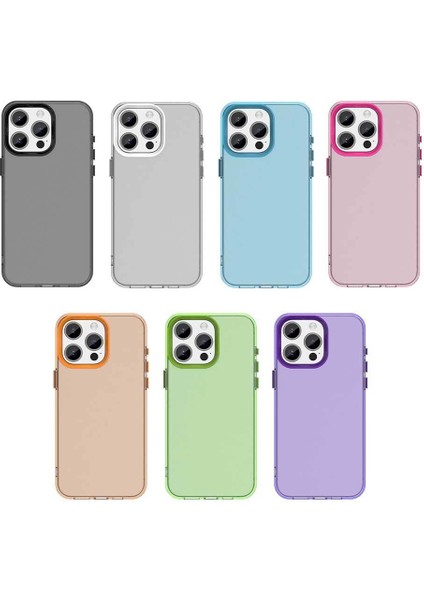 Iphone 15 Pro Max Uyumlu Kılıf Sararmaz Leke Tutmaz Buzlu Mat Renkli Soft Transparan Silikon Kapak fırsatları