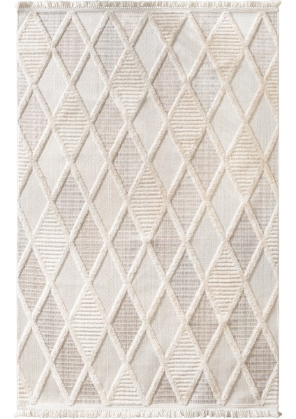 Rio Iskandinav Salon Halısı Mutfak Halısı Yolluk Bukle Dokuma Halı Tozumaz Açık Bej Somon Dekoratif Halı Rıo-02 indirimleri