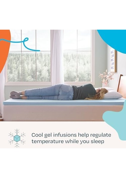 LS20TT30GT Memory Foam Jel Hafızalı 5 cm Yatak Üstü Topper, Köpük, Boy fiyatları