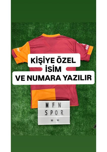 Kişiye Özel Isim ve Numara Yazılır/galatâsarây. Sarı Kırmızı Iç Saha Çocuk Forma Şort Bileklik Çorap fırsatları