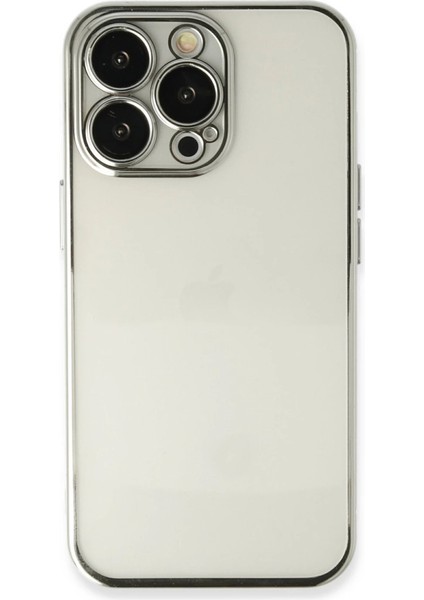 Iphone 13 Pro Kılıf Razer Lensli Silikon - Gümüş