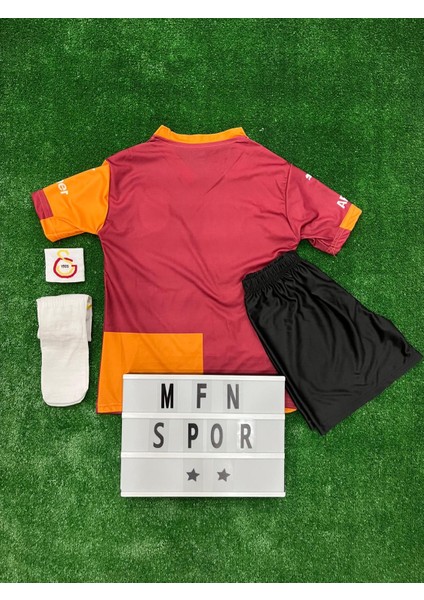 Kişiye Özel Isim ve Numara Yazılır/galatâsarây. Sarı Kırmızı Iç Saha Çocuk Forma Şort Bileklik Çorap modelleri