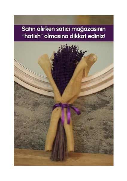 Dekoratif Şoklanmış Dökülmeyen Gerçek Lavanta Demeti modelleri