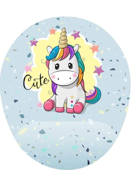 Fikirler Minik Sevimli Bilek Destekli Mouse Pad