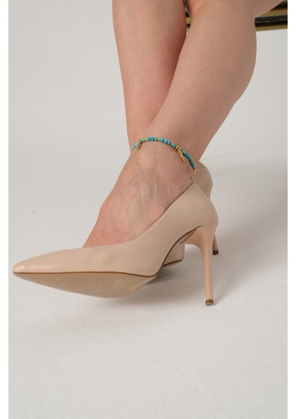 Denizatlı ve Turkuaz Taşlı Halhal fiyatları