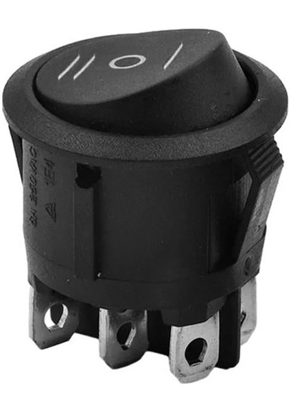 IC-134-6 Yuvarlak On-Off-On 6p Anahtar