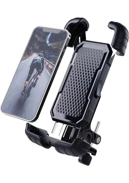360° Derece Ayarlanabilen Gidon Bağlantılı Bisiklet Motosiklet Için Abs 4″ - 7.8″ Inç Telefon Tutucu fiyatları
