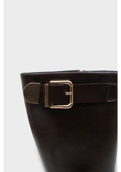 Norry Trak Tabanlı Metal Tokalı Yandan Fermuarlı Kadın Çizme modelleri