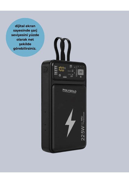 Buğz Powerbank 10000 Mah Dijital Göstergeli Taşınabilir fırsatları