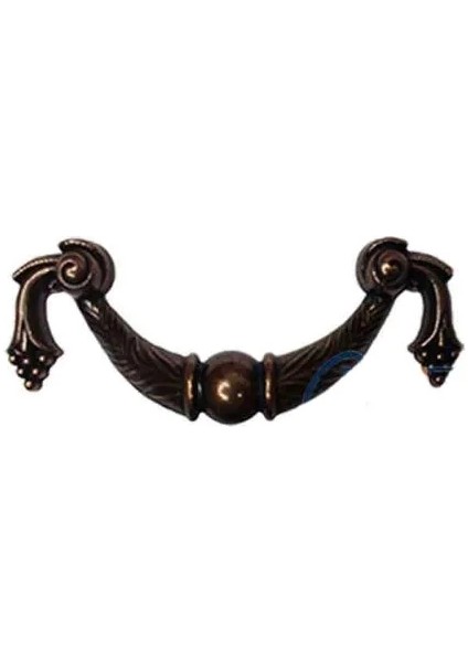 Dekoratif Zamak Üzümlü Kulp - 64MM, Eskitme, 1 Adet