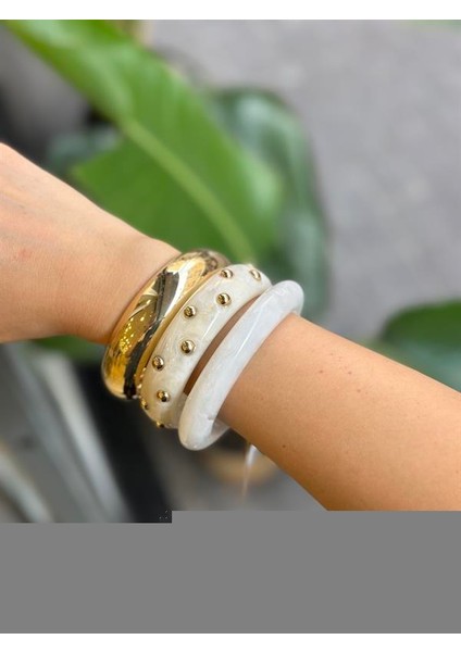 3'lü Set Bilezik - Beyaz