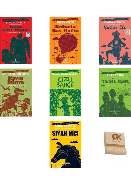 Iş Çocuk Klasikleri 8-13 Yaş Insan Neyle Yaşar Balonla Beş Hafta Yalnız Efe Kayıp Gizliyeşil 8li Set