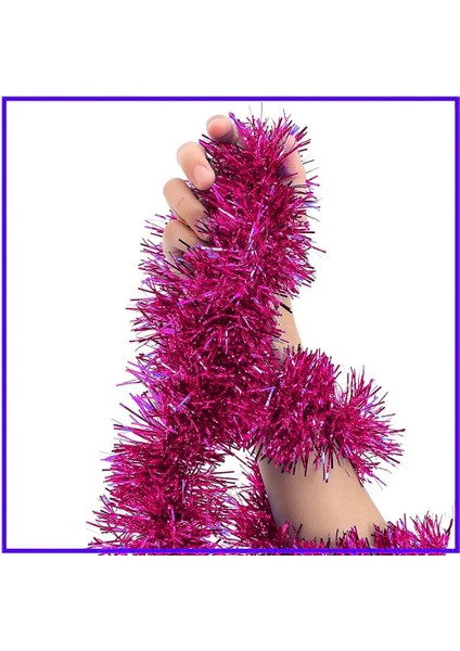 Parti Için Sim Süs 2 Metre Uzunluk 8 cm Genişlik Fuşya Renk Ithal fiyatları