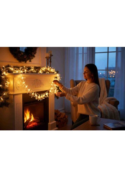 Yılbaşı Işığı 100 Lü Renkli Adaptörlü fiyatları