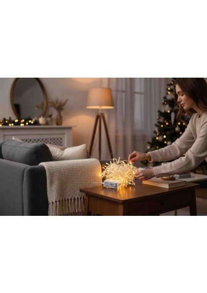 Yılbaşı Işığı 100 Lü Renkli Adaptörlü fırsatları