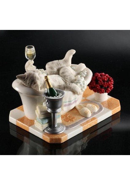 Veronese Design Banyodaki Kedi Heykeli fırsatları