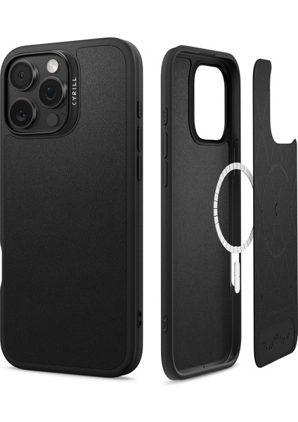 Ciel By 16 Pro Max Kılıf Kajuk Mag Hava Kanalı Teknolojisi™ Askeri Sınıf Koruma Vegan Deri Kapak - ACS08395