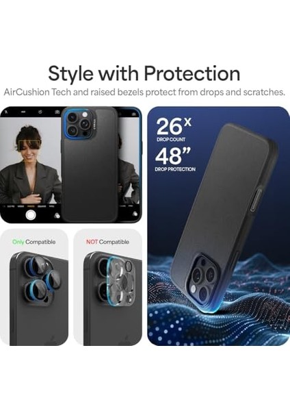 Ciel By 16 Pro Max Kılıf Kajuk Mag Hava Kanalı Teknolojisi™ Askeri Sınıf Koruma Vegan Deri Kapak - ACS08395 modelleri