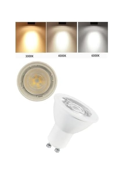 Ledvalue 4,5W (50W) LED Spot Ampul GU10 Gün Işığı 4000K modelleri