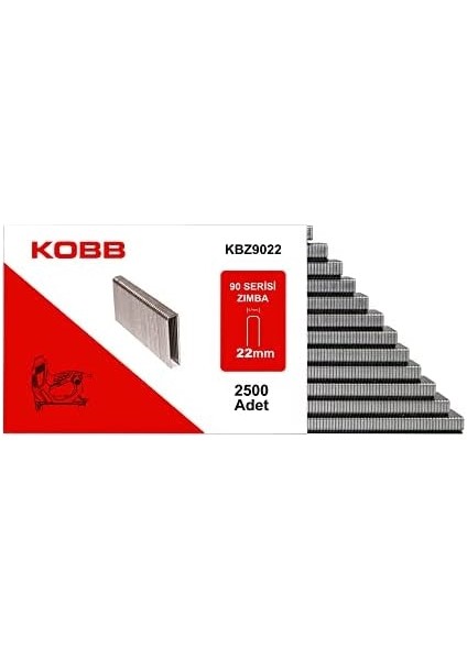 KBZ9022 22MM 2500 Adet 90 Serisi Ağır Hizmet Tipi Zımba Teli, Gri fiyatları