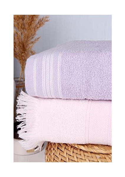 %100 Pamuk 2&apos;li Renkli 50X70 El/yüz Havlu Seti Mor fiyatları