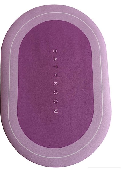 Paspası Deri Taban Kaydırmaz Paspası (60 * 40) (Lila)