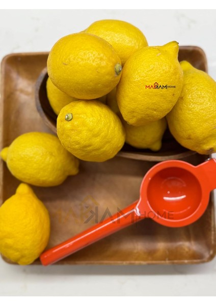 Renkli Döküm Sıkacağı Presi Büyük Boy, Rennkli Metal Sıkacağı, Döküm Naranciye Sıkacağı (Turuncu)