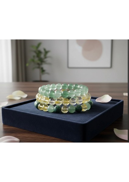 ALEV Yeşim Taşı Sitrin Doğaltaş Şans ve Para Bilekliği fiyatları