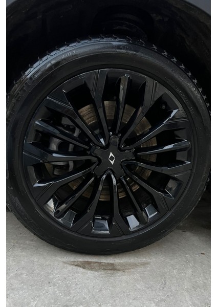 Togg T10F Sedan Jant Kaplama Sticker Set - Parlak Siyah fırsatları