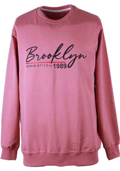 2 Ip 26KL71G08004 Mercan Erkek Sweatshirt Brooklyn 0 Yaka