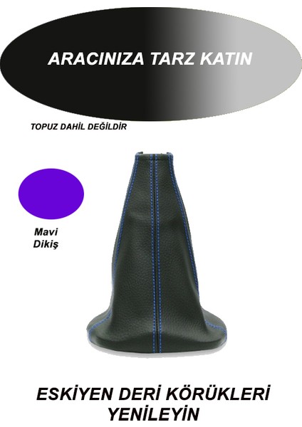 Land Rover Freelander Uyumlu Araç,oto Vites Körüğü Mavi Dikiş