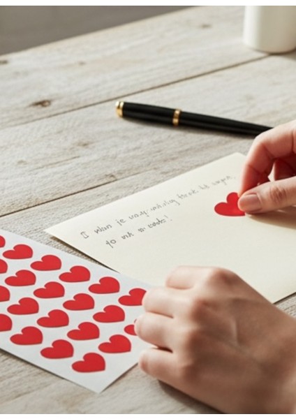 Kırmızı Kalpli Sticker Seti 35LI Dekoratif Kalp Etiket Süsleme Paketleme Sevgi Defter Ajanda fırsatları