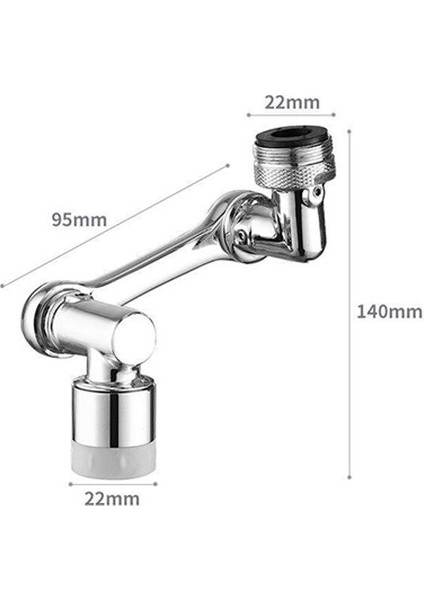 1080 Derece Dönebilen Robotik Kol Musluk Başlığı - Musluk Uzatma Aparatı Ucu Plastik fiyatları