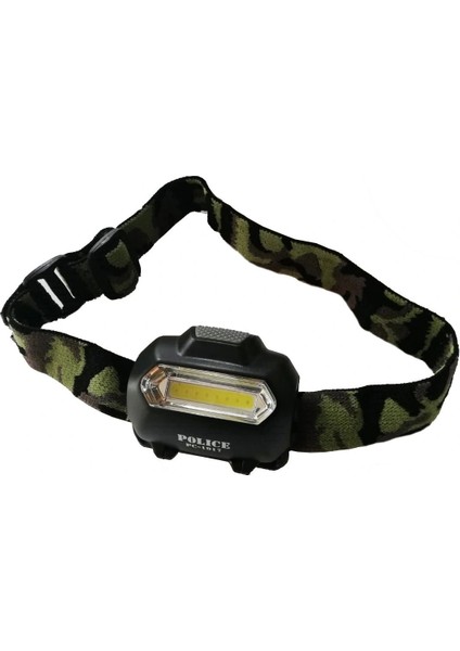 Police PC-1917 Cob 3xaaa Pilli LED Kafa Feneri