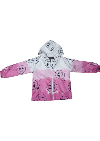 Pumpkın Baskılı Kız Yağmurluk