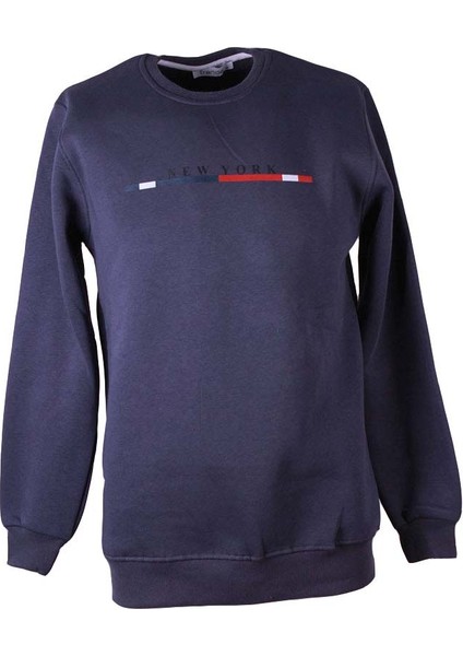 26KL71G08006 Füme Erkek Sweatshirt 0 Yaka 3 Ip