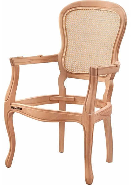 Renata Hasırlı Klasik Berjer Cilasız Ham