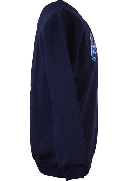26KL71G08007 0 Yaka 3 Ip Indigo Erkek Sweatshirt Fresh Baskı fiyatları